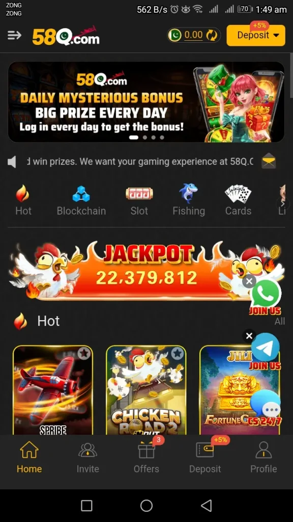 Q58 Bet Game Download